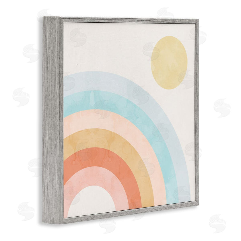 Stupell Studio | Retro Rising Sun Rainbow Arches