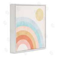 Stupell Studio | Retro Rising Sun Rainbow Arches