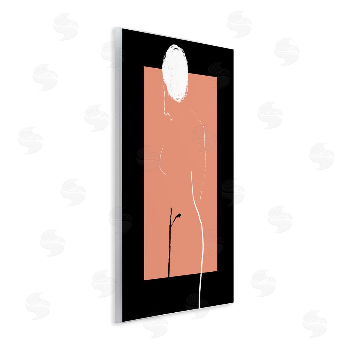 Bellassai Art Modern Nude Figure Abstraction Wall Plaque Wall Art Print