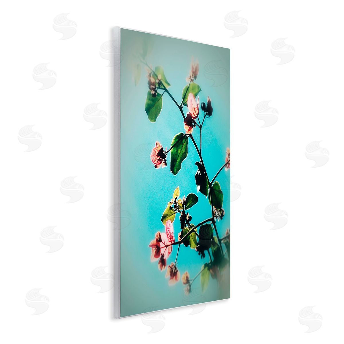 Bellassai Art Pink Florals Blossoming Wall Plaque Wall Art Print