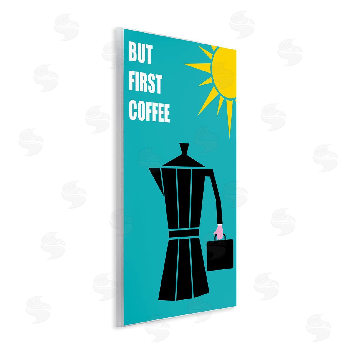 Bellassai Art But First Coffee Espresso Wall Plaque Wall Art Print