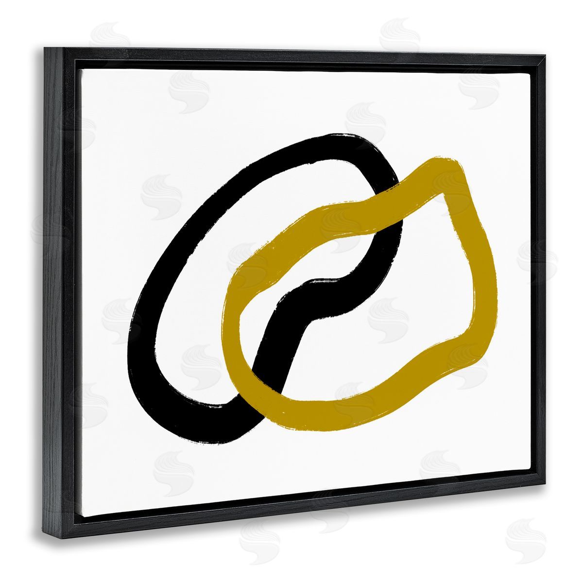 Bellassai Art Embrace over Horizon Line Black Floating Frame Canvas Wall Art Print