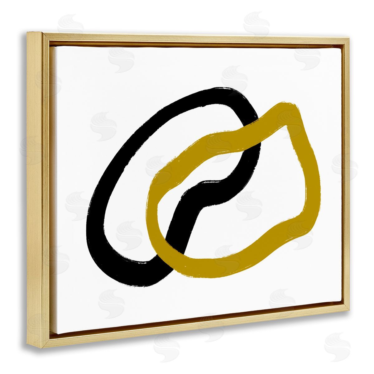 Bellassai Art Embrace over Horizon Line Gold Floating Frame Canvas Wall Art Print