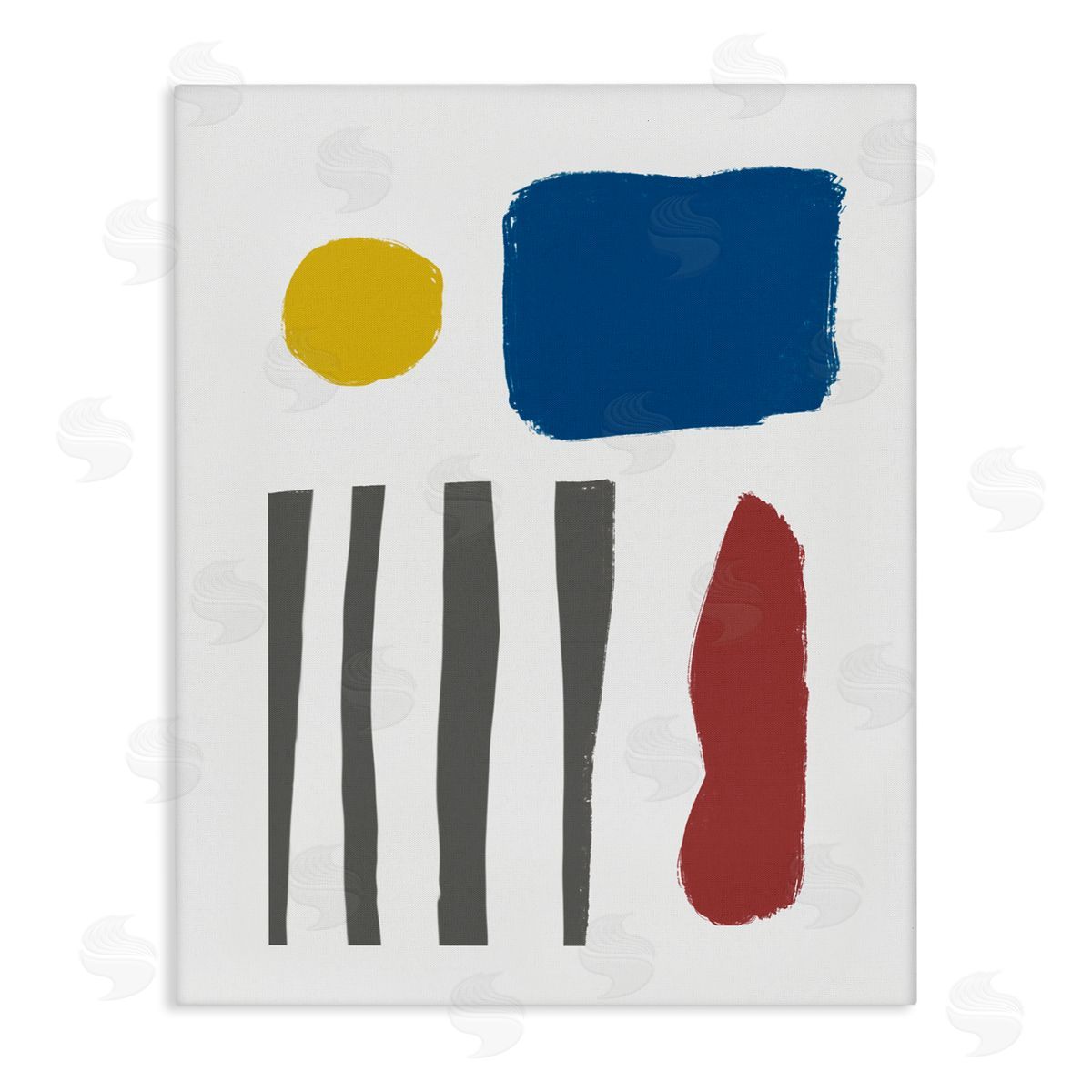 Bellassai Art Rough Edge Shapes Canvas Wall Art Print