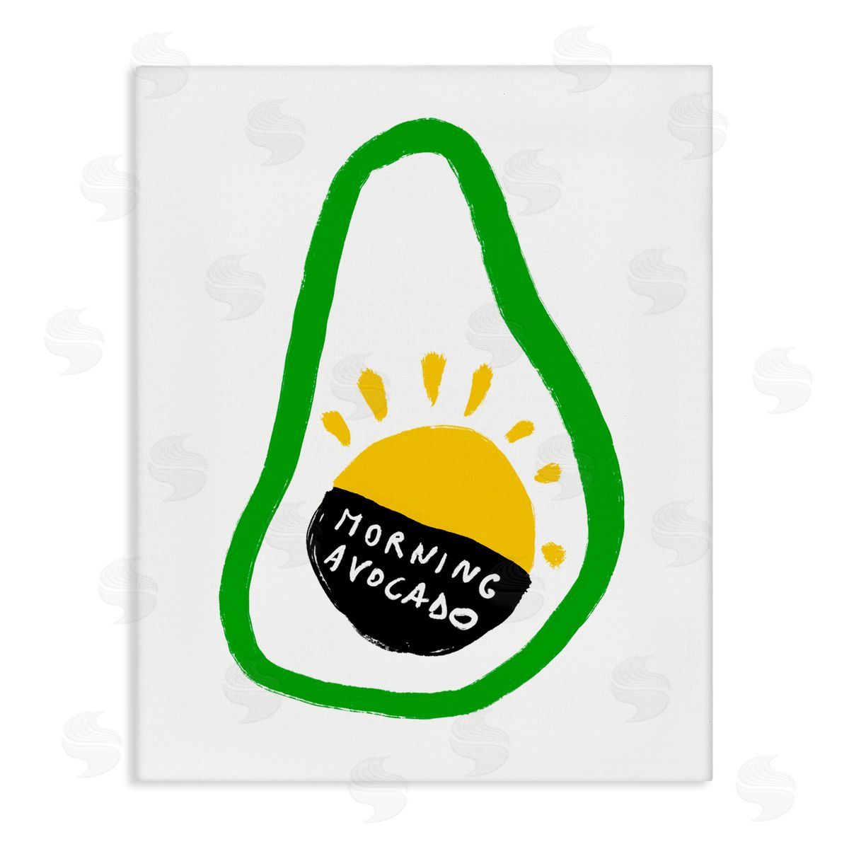 Bellassai Art Morning Avocado with Sunrise Canvas Wall Art Print