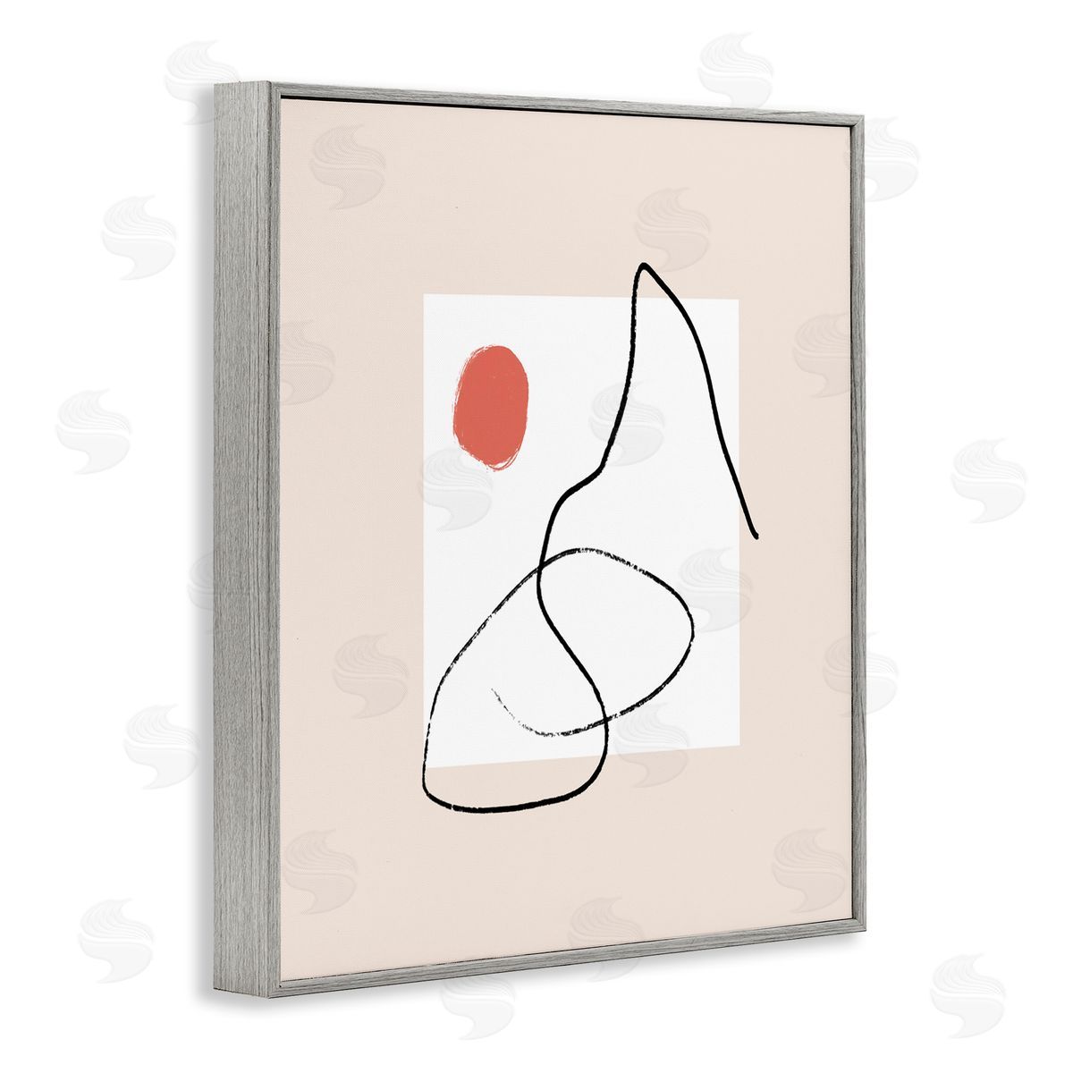 Bellassai Art Minimal Nordic Landscape Abstraction Modern Neutral Tones Gray Framed Glicee Wall Art Print