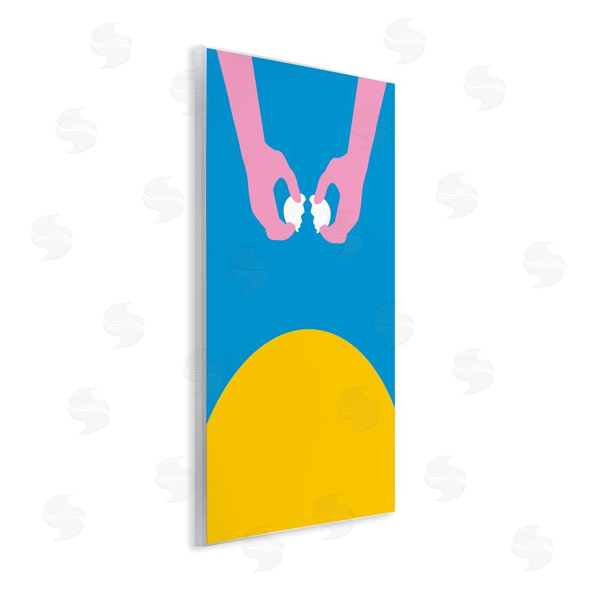 Bellassai Art Sun Rise Breakfast Eggs Wall Plaque Wall Art Print
