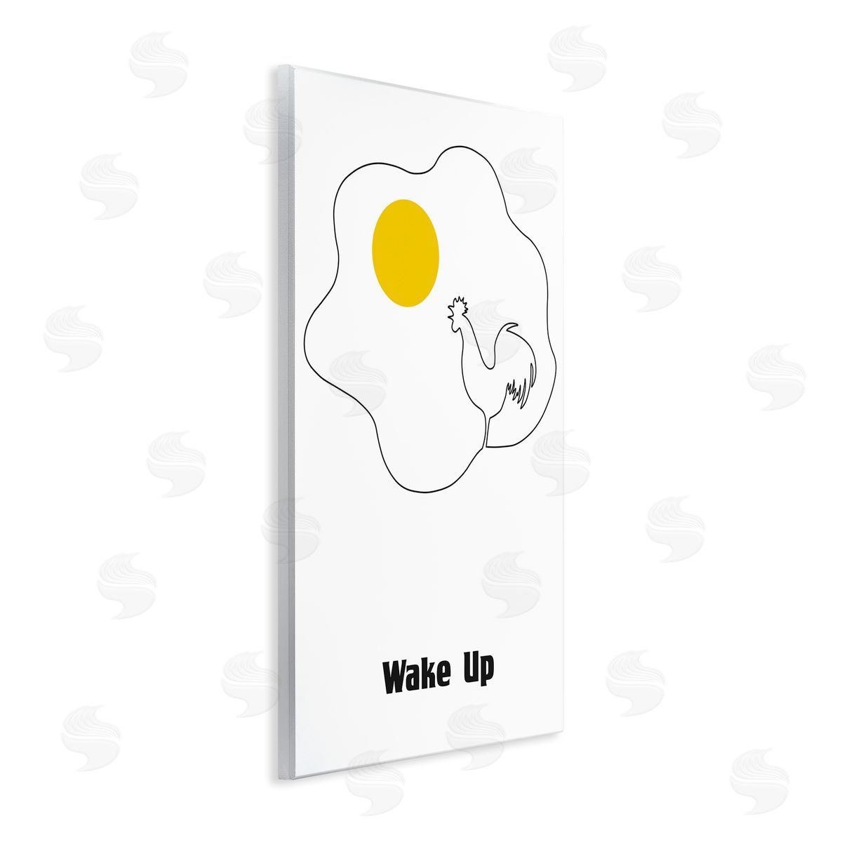 Bellassai Art Wake Up Fried Egg Wall Plaque Wall Art Print