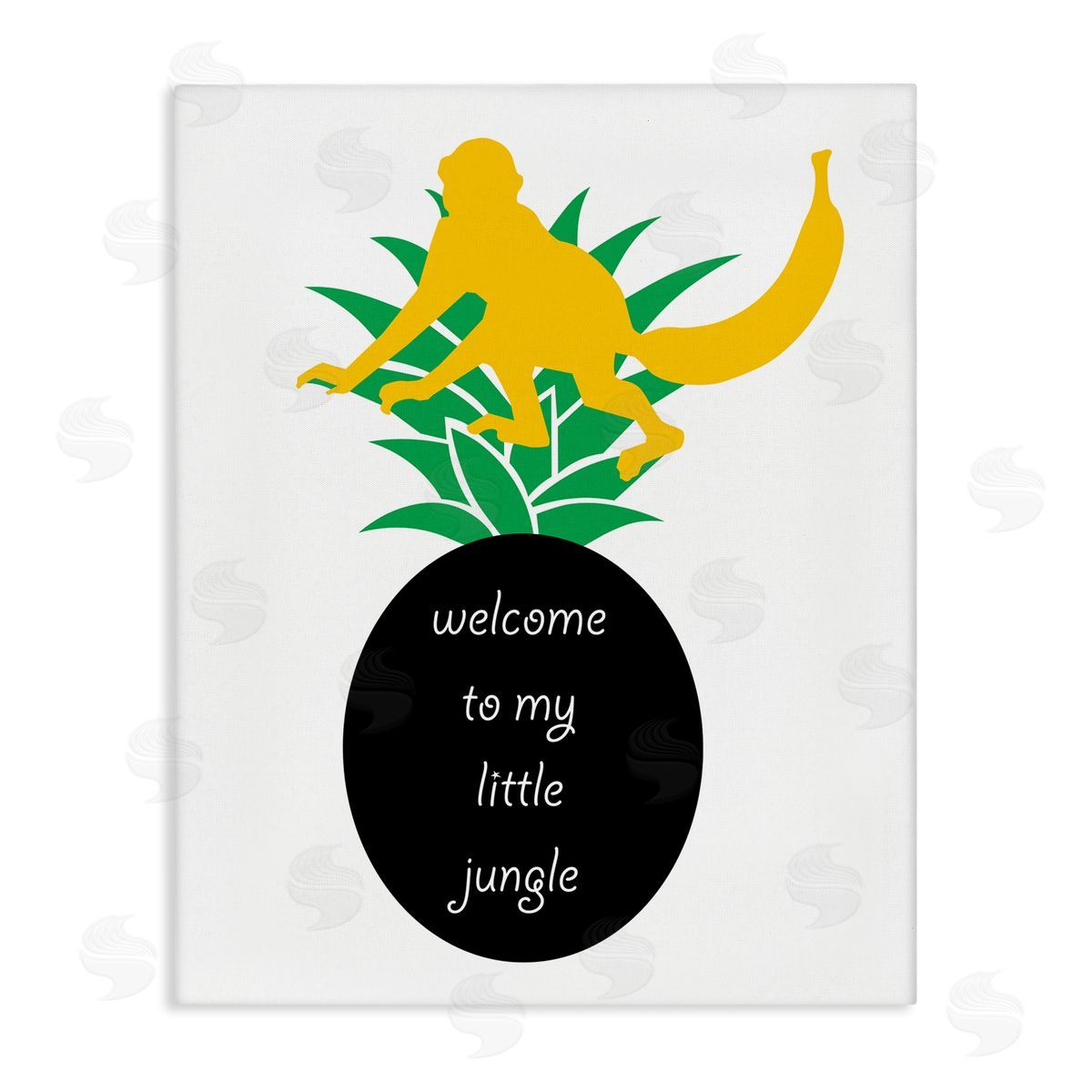Bellassai Art Welcome To My Little Jungle Canvas Wall Art Print