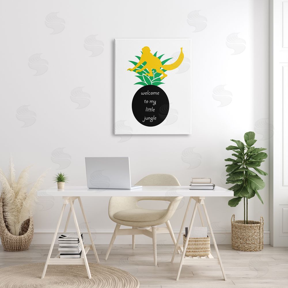 Bellassai Art Welcome To My Little Jungle Canvas on Wall