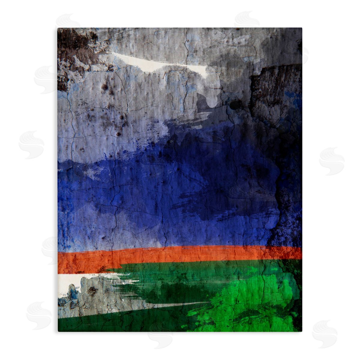Bellassai Art Abstract Landscape Dark Storm Canvas Wall Art Print