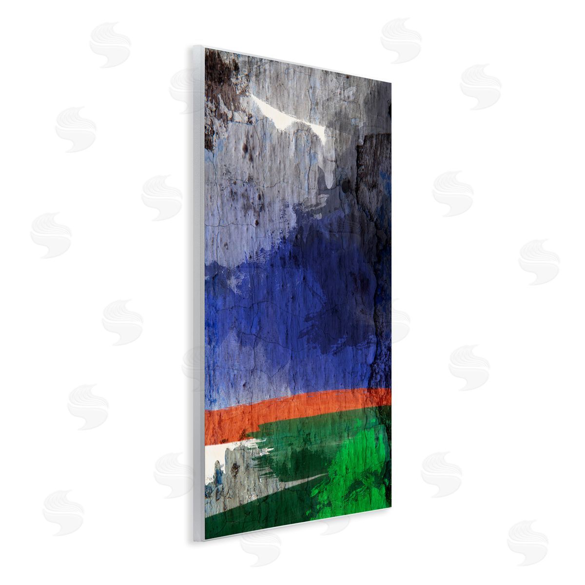 Bellassai Art Abstract Landscape Dark Storm Wall Plaque Wall Art Print