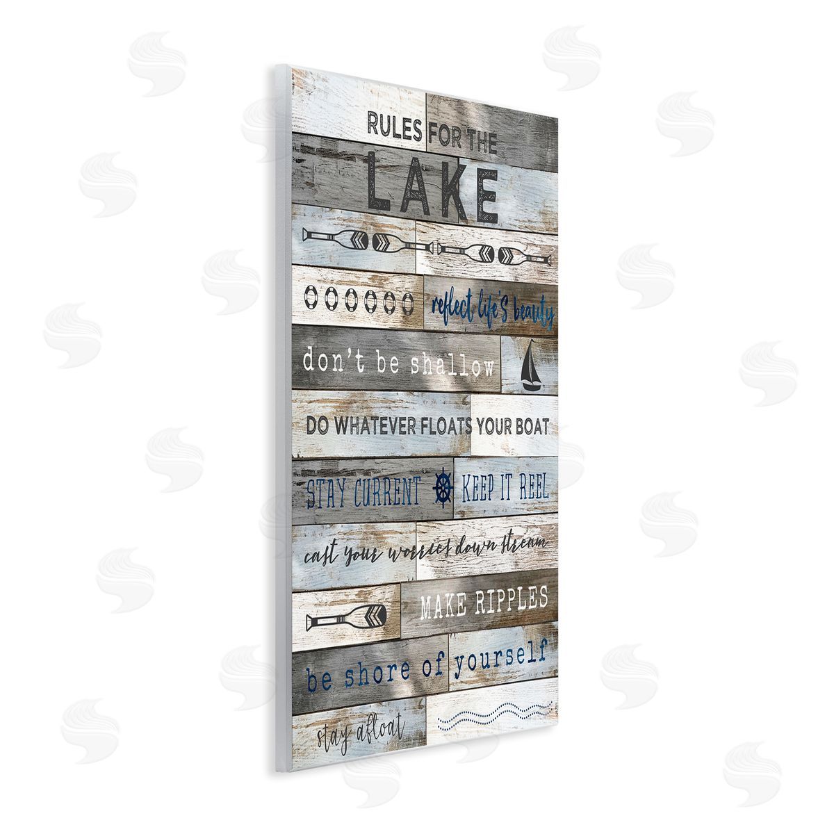 Advice From the Lake List Wood Plaque Wall Art, Home Decor by Natalie Carpentieri