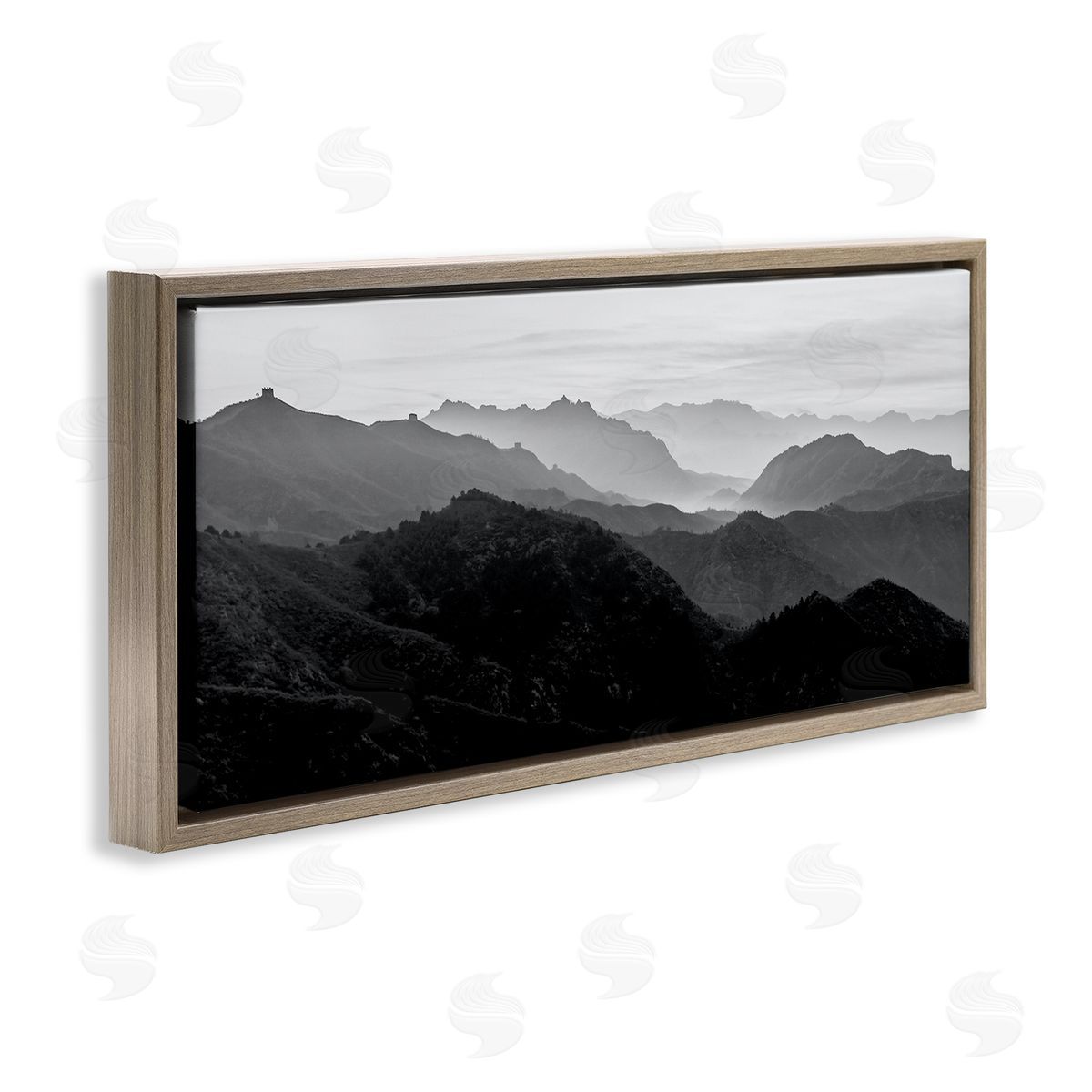Misty Sky Open Mountain Landscape Brown Floating Frame Canvas Wall Art, Home Decor by Danita Delimont