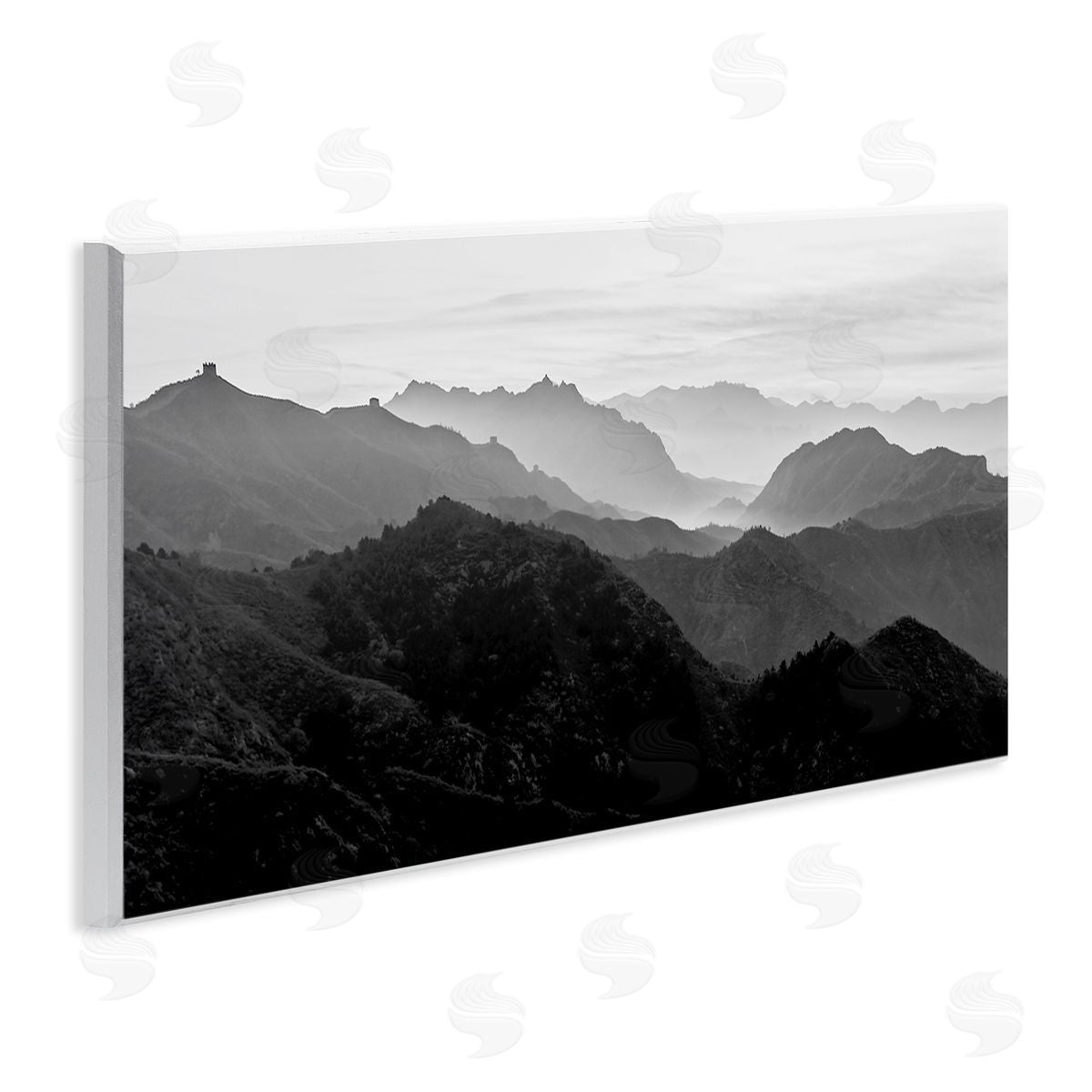 Misty Sky Open Mountain Landscape Wood Plaque Wall Art, Home Decor by Danita Delimont