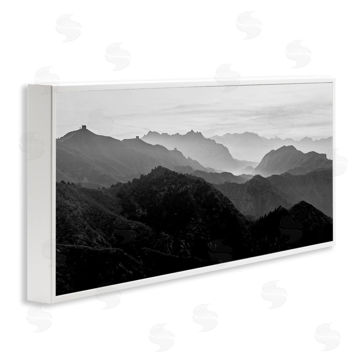 Misty Sky Open Mountain Landscape White Frame Print Wall Art, Home Decor by Danita Delimont