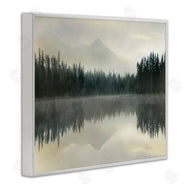 Danita Delimont | Foggy Lake Forest Landscape Reflection
