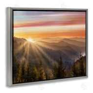 Danita Delimont | Sunrise Through Mountain Forest Skyline
