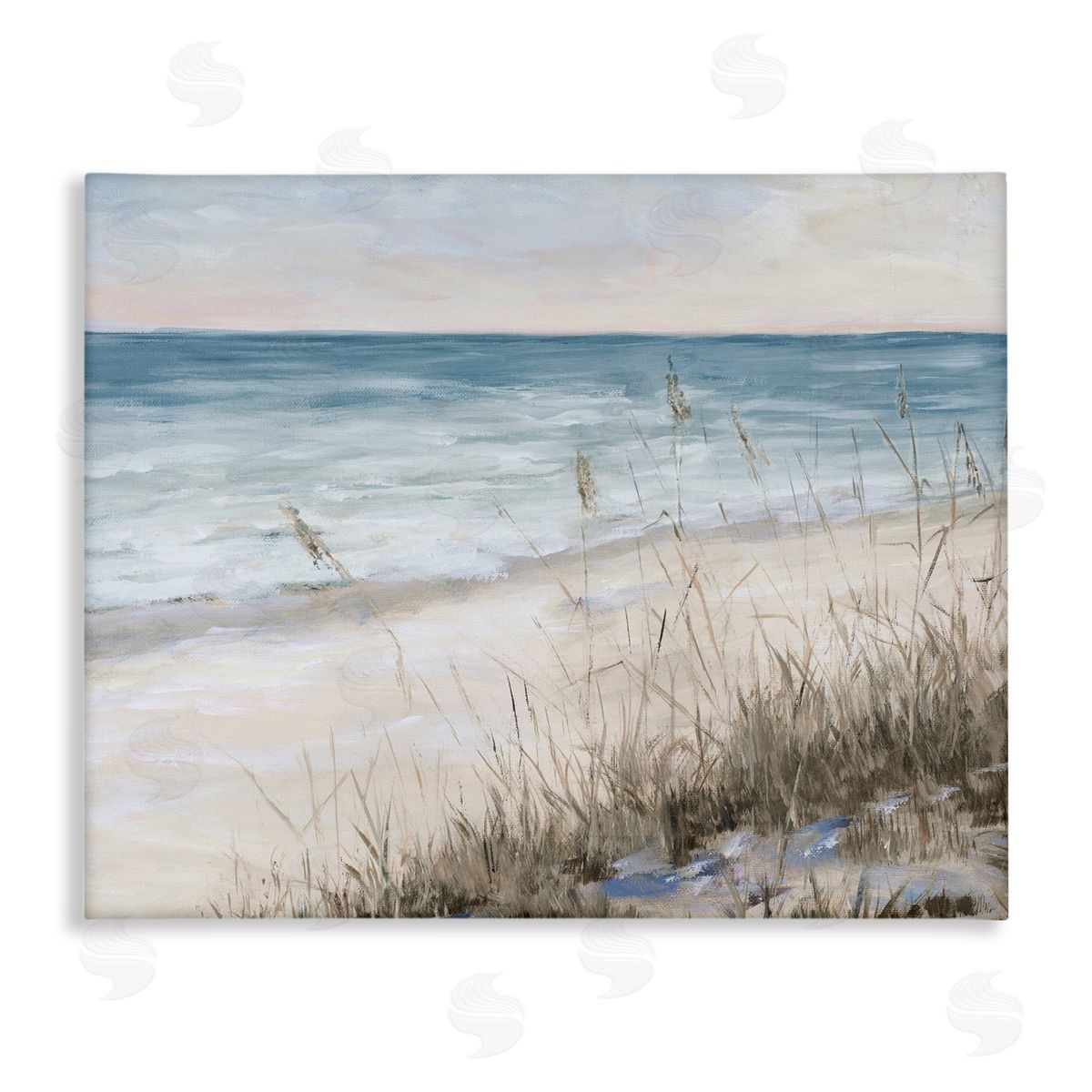 Traditional Beach Coast Line Canvas Wall Art, Home Decor by Julie DeRice
