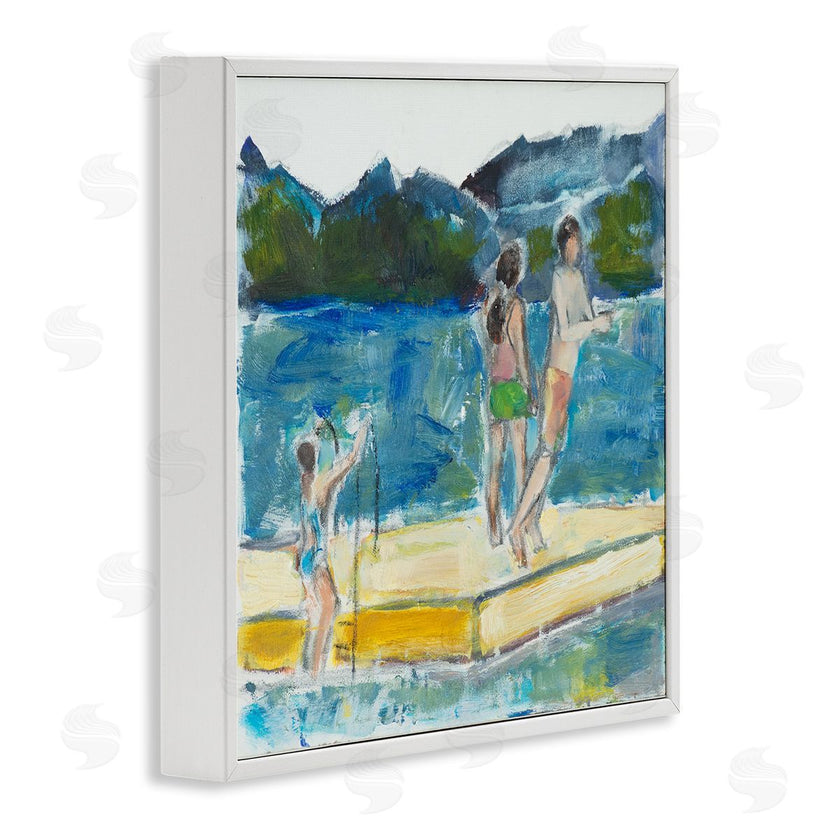 Susanne Marie | Kids on Swimming Dock Abstract