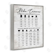 Lettered and Lined | Traditional Kitchen Conversion Chart