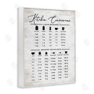 Lettered and Lined | Traditional Kitchen Conversion Chart