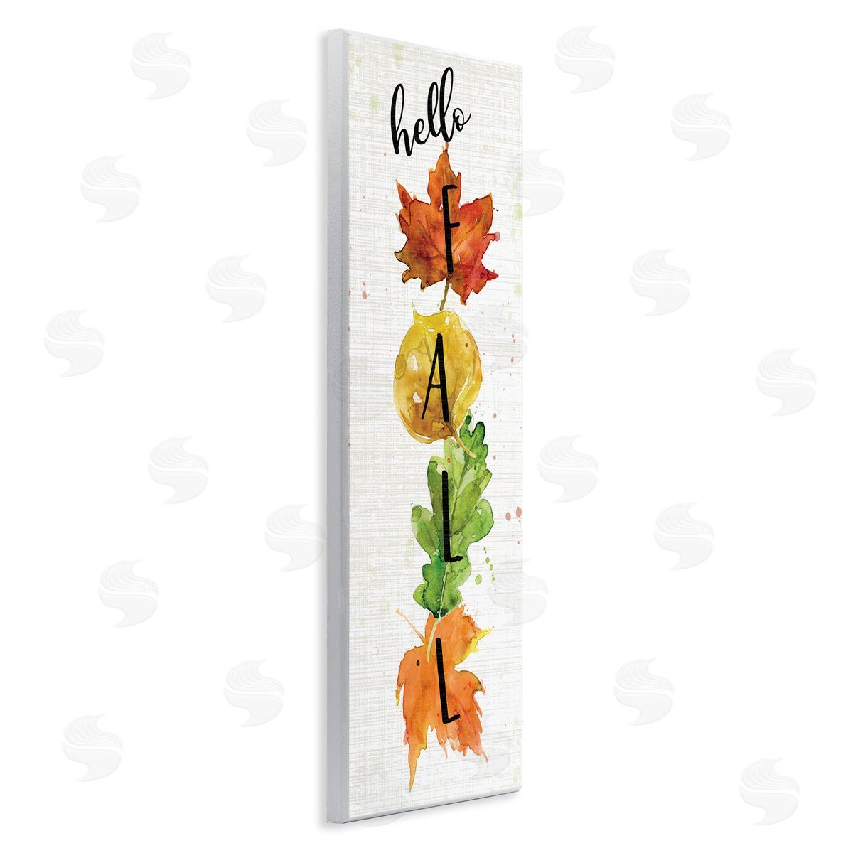 Hello Fall Autumn Greeting Wood Plaque Wall Art, Home Decor by Carol Robinson