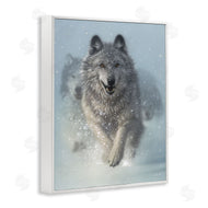Collin Bogle | Wolves Running Through Snow