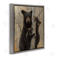 Collin Bogle | Forest Black Bear and Cubs