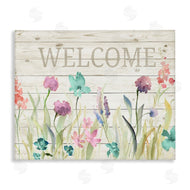 Lanie Loreth | Welcome Sign Spring Wildflowers