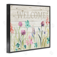 Lanie Loreth | Welcome Sign Spring Wildflowers