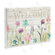 Lanie Loreth | Welcome Sign Spring Wildflowers