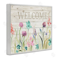 Lanie Loreth | Welcome Sign Spring Wildflowers