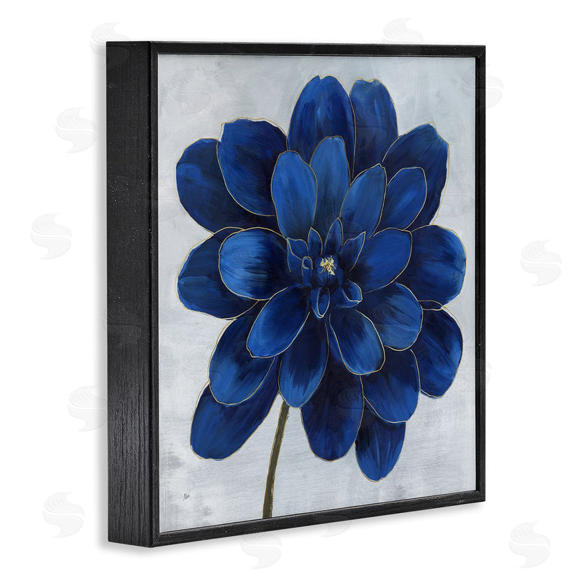 Nan | Modern Deep Blue Floral Carnation