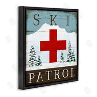 Elizabeth Tyndall | Ski Patrol Rustic Cabin Sign