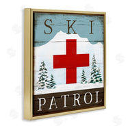 Elizabeth Tyndall | Ski Patrol Rustic Cabin Sign
