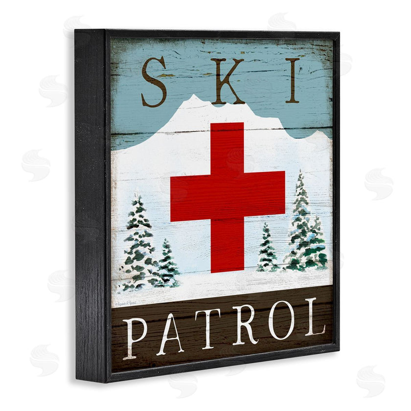 Elizabeth Tyndall | Ski Patrol Rustic Cabin Sign