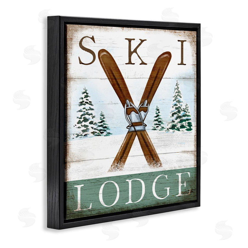 Elizabeth Tyndall | Ski Lodge Rustic Cabin Sign