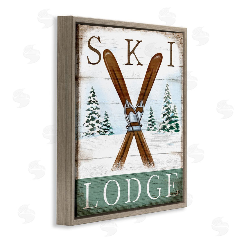 Elizabeth Tyndall | Ski Lodge Rustic Cabin Sign