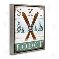 Elizabeth Tyndall | Ski Lodge Rustic Cabin Sign