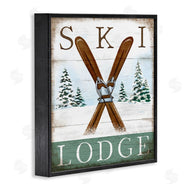 Elizabeth Tyndall | Ski Lodge Rustic Cabin Sign