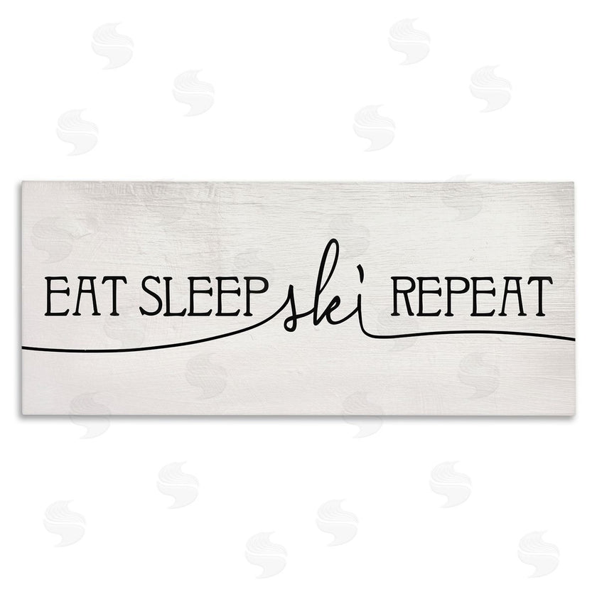 Stupell Studio | Eat Sleep Ski Repeat Phrase