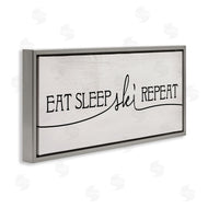 Stupell Studio | Eat Sleep Ski Repeat Phrase