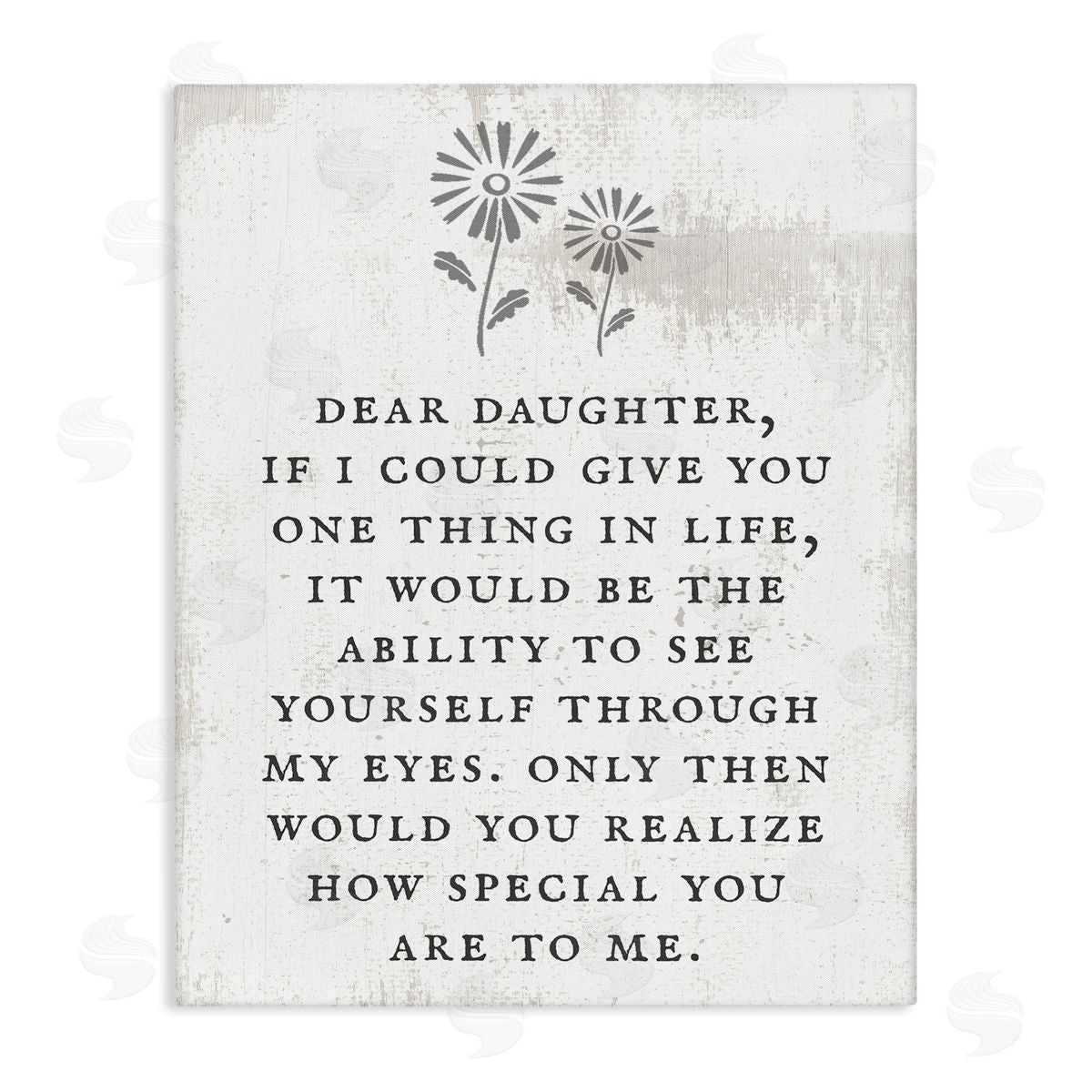 Dear Daughter How Special You Are Canvas Wall Art, Home Decor by Stupell Studio