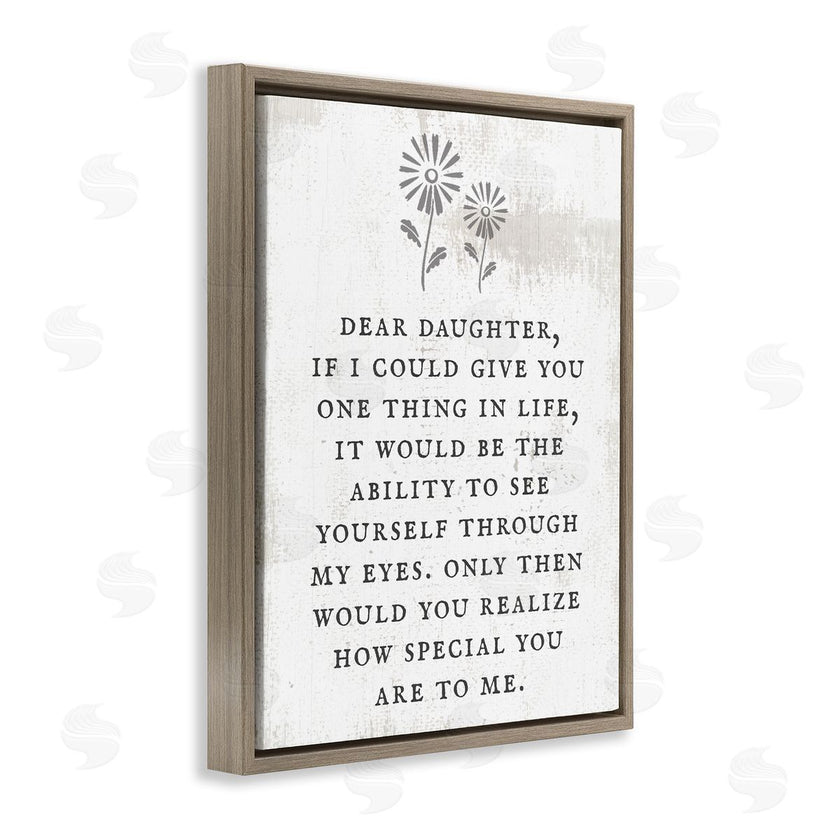 Stupell Studio | Dear Daughter How Special You Are