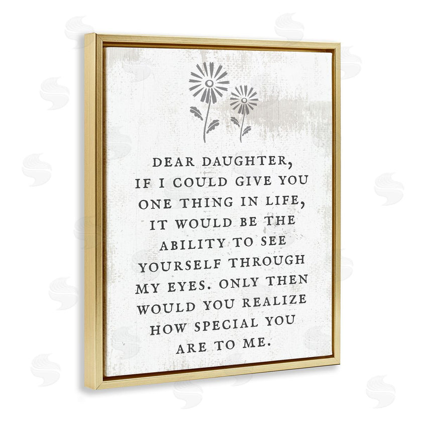 Stupell Studio | Dear Daughter How Special You Are