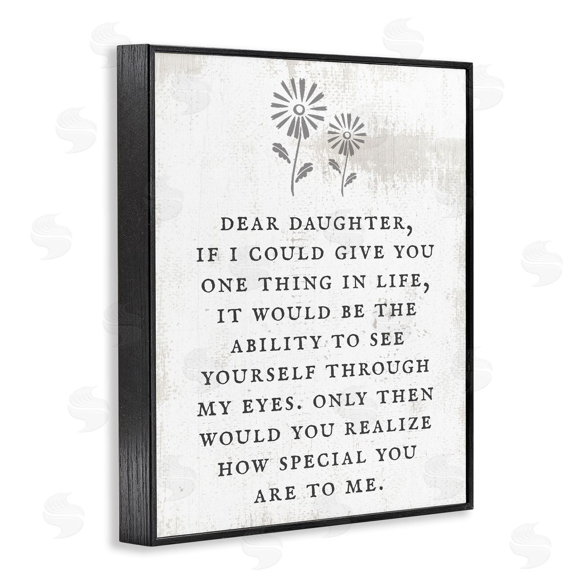 Dear Daughter How Special You Are Black Frame Print Wall Art, Home Decor by Stupell Studio