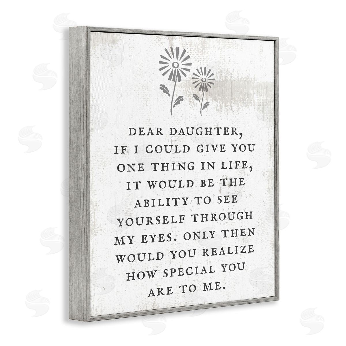 Dear Daughter How Special You Are Grey Frame Print Wall Art, Home Decor by Stupell Studio