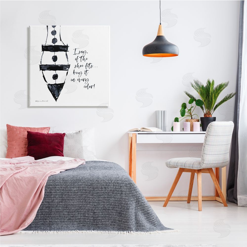 Stephanie Workman Marrott Shoe Fits Buy Every Color Fashion Heel Glam Canvas Wall Art in Room