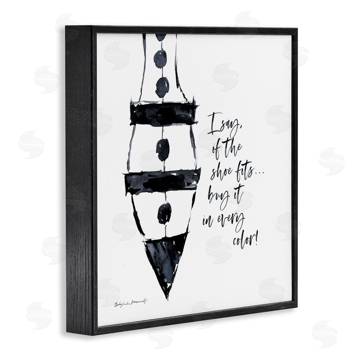 Stephanie Workman Marrott Shoe Fits Buy Every Color Fashion Heel Glam Black Framed Glicee Wall Art Print